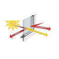 Three Tracks PVC Profiles for Windows and Doors